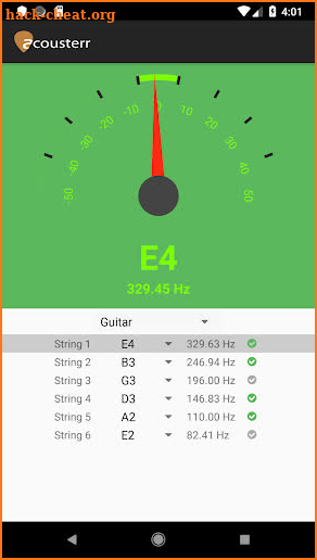 Acousterr Guitar Tuner screenshot