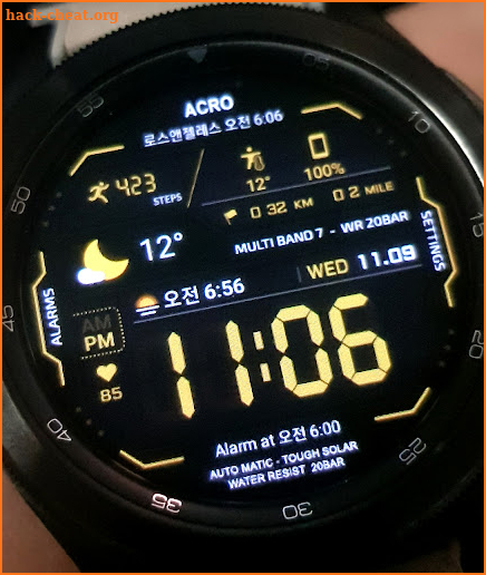 ACRO Genix Digi Rev watchface screenshot