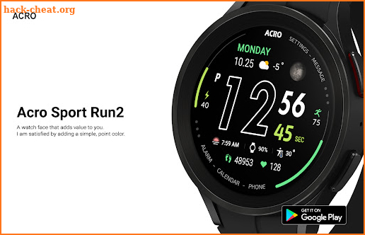 ACRO Sport Run2 Watchface screenshot