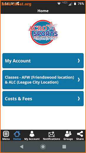 AcroSports Kids Center screenshot