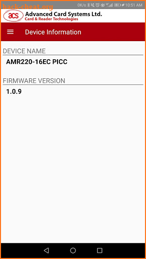 ACS AMR220 mPOS Demo screenshot