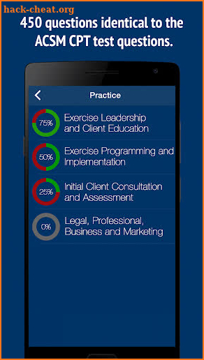 ACSM CPT Certificate Test prep screenshot