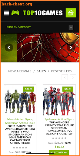 Action Figures Shop screenshot