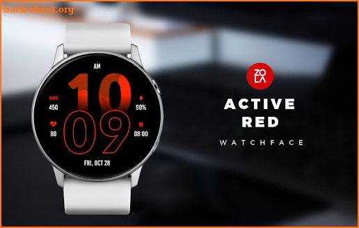 Active Red Watch Face screenshot