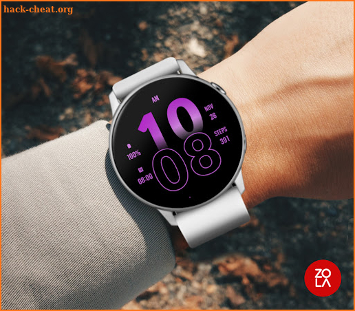 Active Soft Purple Watch Face screenshot