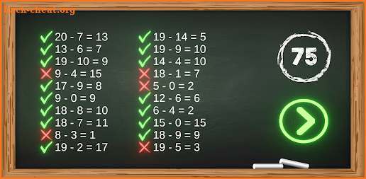 Addition and Subtraction screenshot