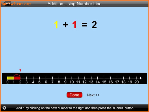 Addition Using Number Line screenshot