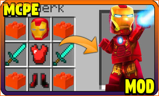 Addon Iron Man MCPE - Minecraft Mod screenshot