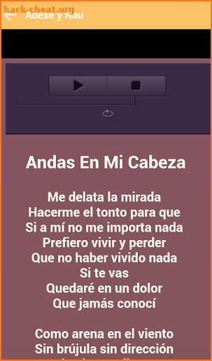 Adexe y NAU songs and lyrics 2019 screenshot