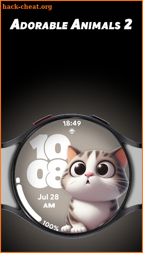 Adorable Animals 2 - Watchface screenshot