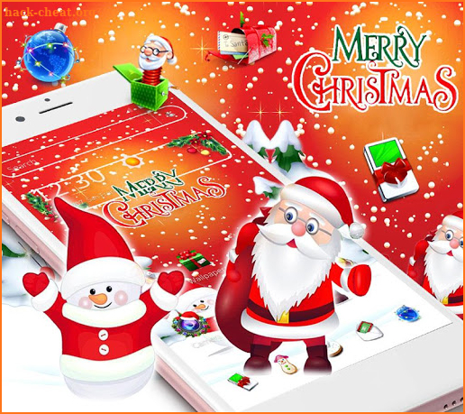 Adorable Santa Merry Christmas Theme screenshot