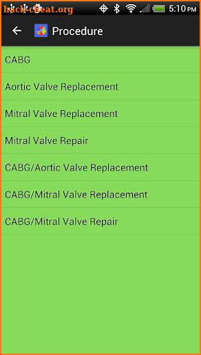 Adult Cardiac Surgery Risk screenshot