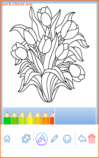 Adult Coloring: Flowers screenshot