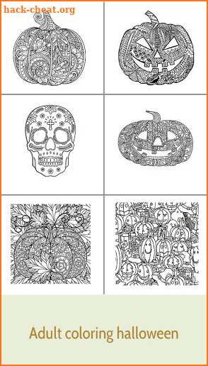 Adult coloring halloween screenshot