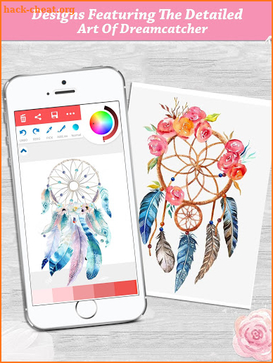 Adult Dreamcatcher Coloring Pages - Relax Therapy screenshot