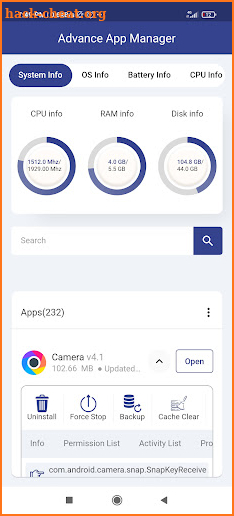 Advance App Manager screenshot