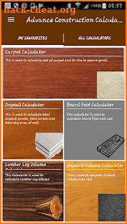 Advance Construction Calculators screenshot