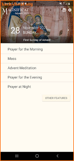 Advent Magnificat 2021 screenshot