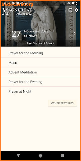 Advent Magnificat 2022 screenshot