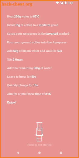 Aeroprecipe screenshot