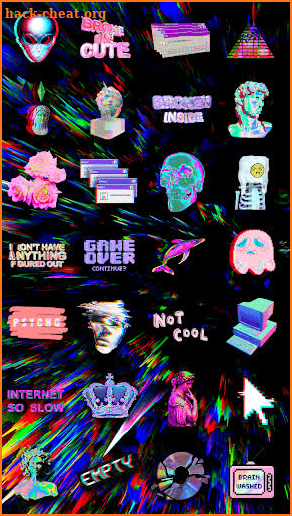 Aesthetic Photo Editor: Vaporwave Stickers screenshot