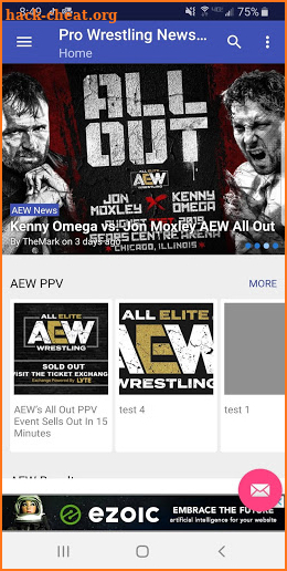 AEW News - Pro Wrestling News Hub screenshot