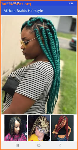 African braids hairstyle screenshot