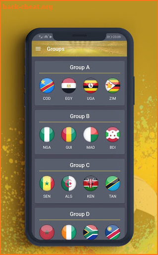 African Cup 2019 - Calendar & Results screenshot