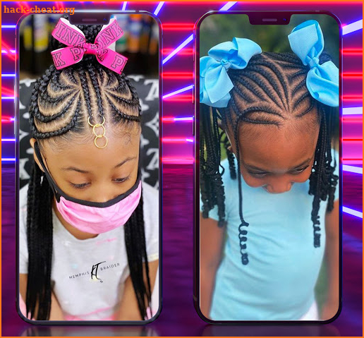 African Kids Braid Hairstyle screenshot