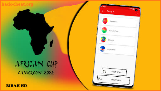 African Nation Cup 2022 screenshot