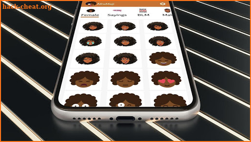 Afro-Emoji : African American Emojis and Stikers screenshot