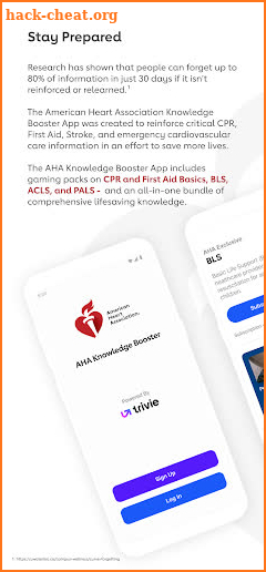 AHA Knowledge Booster screenshot