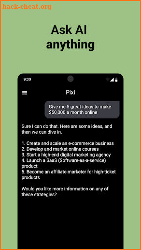 AI Chat: Pixi screenshot