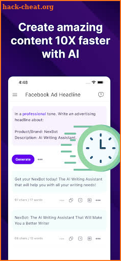 AI Writer Assistant - NexBot screenshot