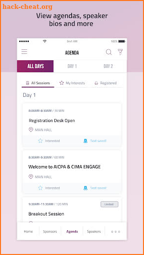 AICPA & CIMA ENGAGE screenshot