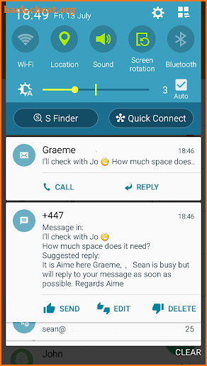 Aime AI Messaging screenshot