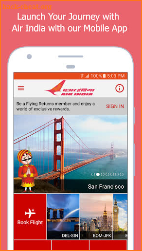 Air India screenshot