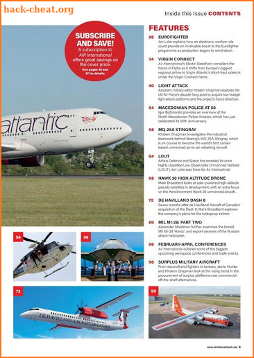 AIR International Magazine screenshot