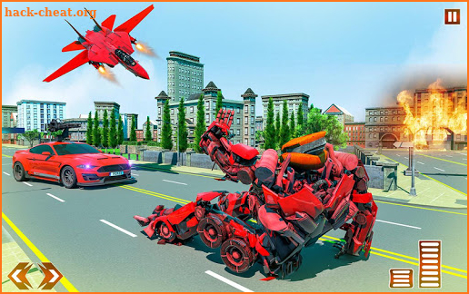 Air Jet Robot Car Transform Bike War screenshot