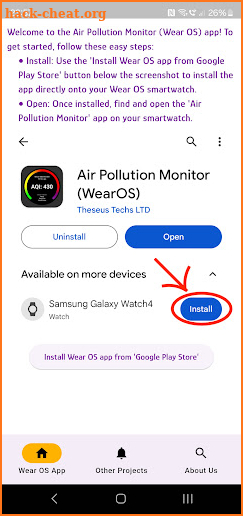 Air Pollution: AQI for Wear OS screenshot