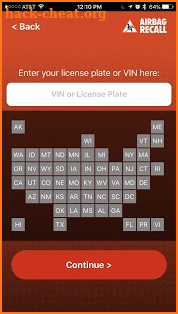 Airbag Recall screenshot