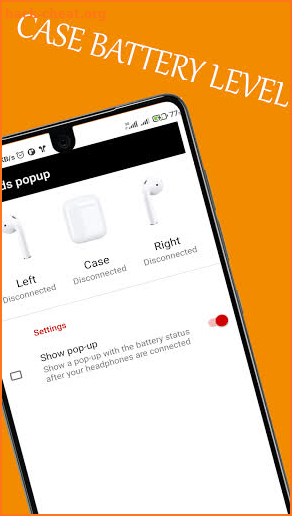 AirBuds Popup -  airpod battery screenshot