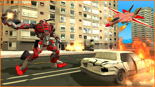 Airplane Jet Robot Transform Robot Shooting Games screenshot