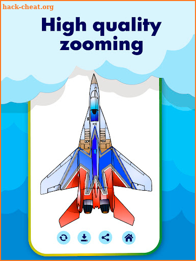 Airplane Military Coloring Book screenshot