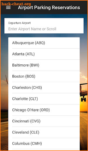 Airport Parking Reservations screenshot