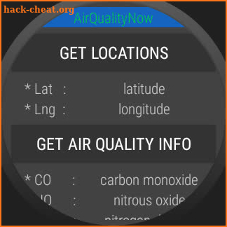 AirQualityNow (Show air-quality info. near you) screenshot