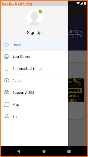 AISES Events App screenshot