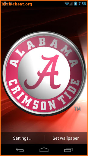 Alabama Crimson Tide LWP &Tone screenshot