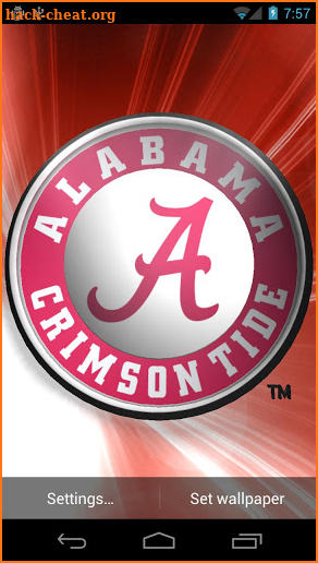 Alabama Crimson Tide LWP &Tone screenshot