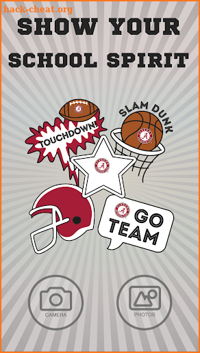 Alabama Crimson Tide Selfie Stickers screenshot